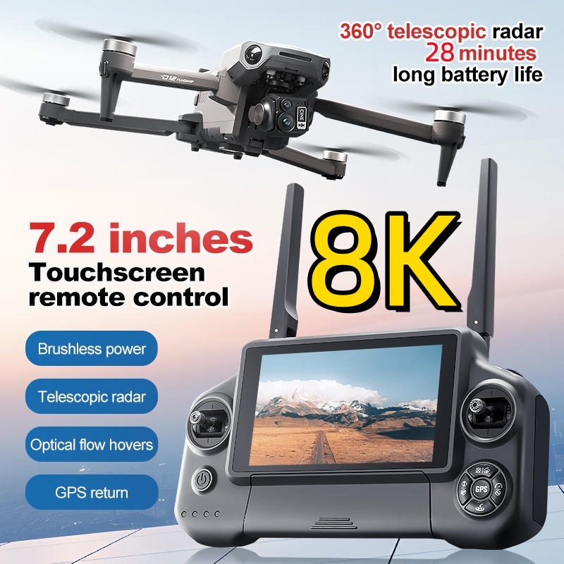 8K 3 Axis Gimbal Brushless 7.2 - Drone Racing Camera ulasan dan harga