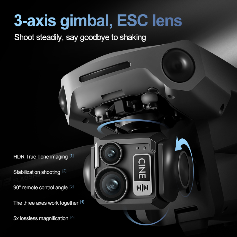 8K 3 Axis Gimbal Brushless 7.2 - Drone Racing Camera ulasan dan harga