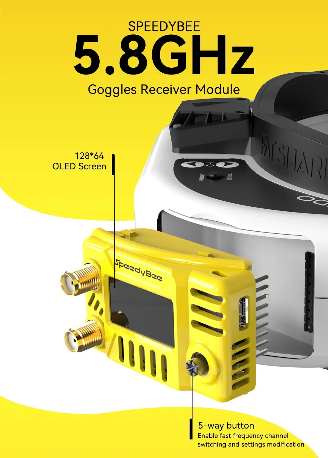SpeedyBee FPV Goggles Module 5 - Drone Racing Gate ulasan dan harga